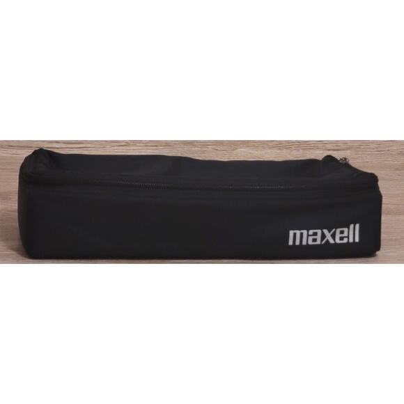 VINTAGE MAXELL Cassette 15 Tape Carry Case Holder Storage Caddy 80s Case Logic - Picture 1 of 5